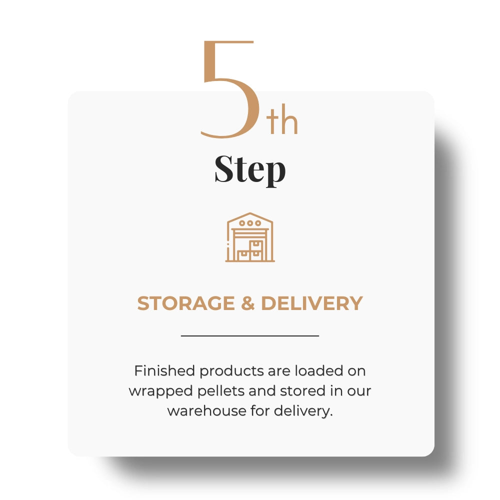 5th Step - Storage Delivery for Private Label at Beauty & Perfume International, Dubai