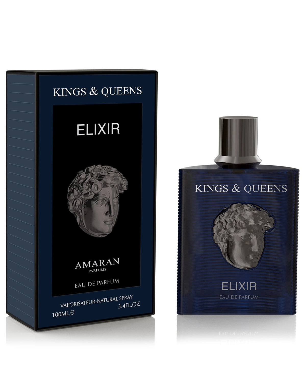 Amaran Kings & Queens Elixir Eau de Parfum is a long lasting perfume for men. A pour homme EDP made in Dubai, UAE