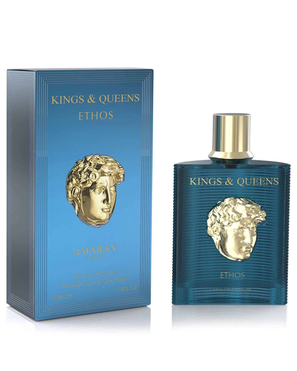 Amaran Kings & Queens Ethos Eau de Parfum is a long lasting perfume for men. A pour homme EDP made in Dubai, UAE