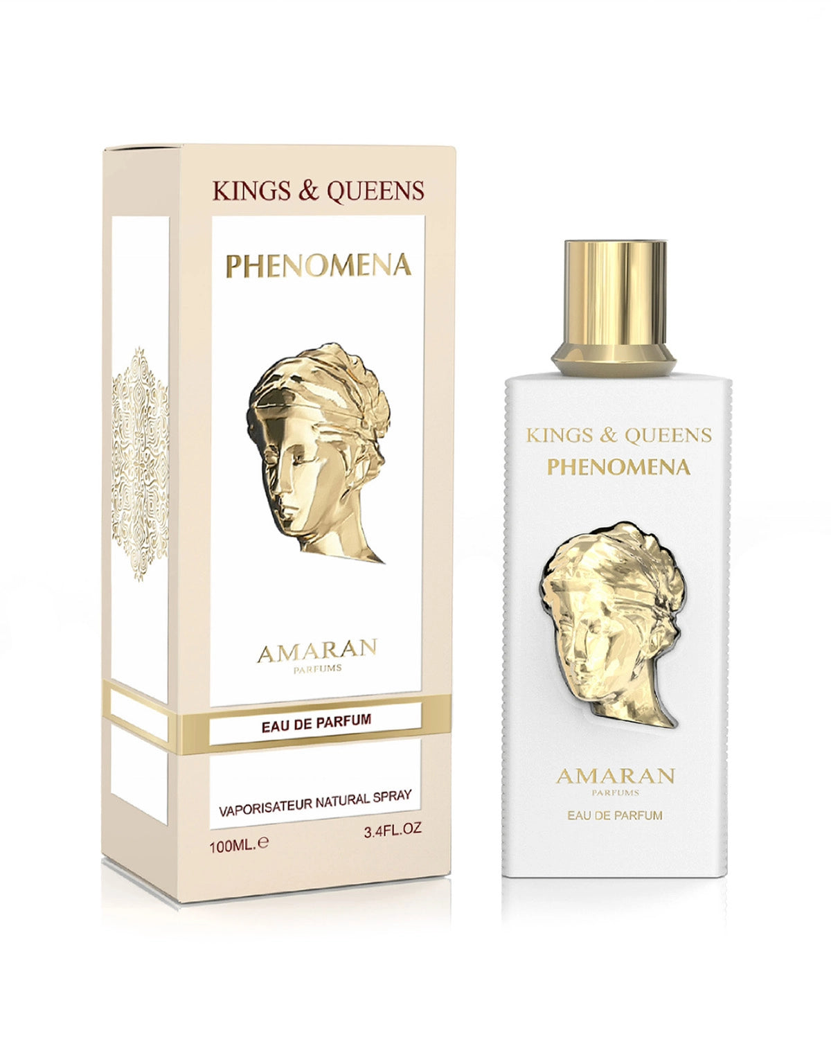 Amaran Kings & Queens Phenomena Eau de Parfum is a long lasting perfume for women. A pour femme EDP made in Dubai, UAE