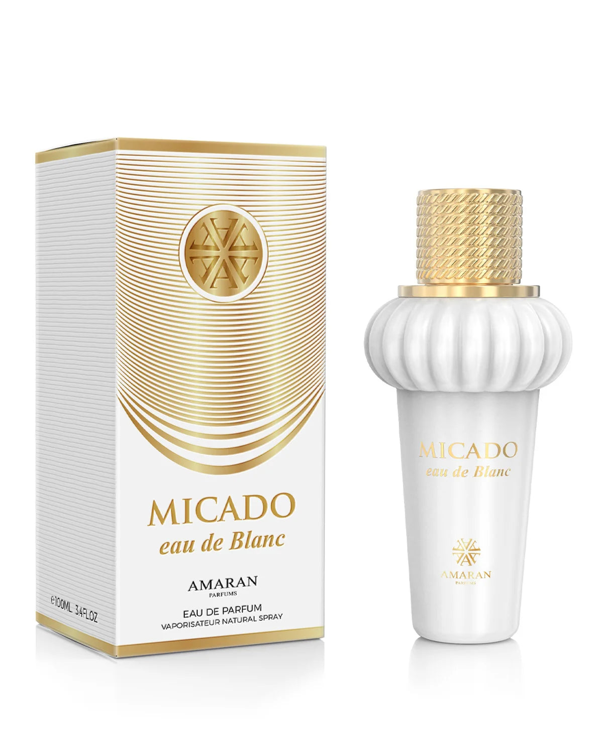 Amaran Micado Eau de Blanc Eau de Parfum is a long lasting perfume for women. A pour femme EDP made in Dubai, UAE