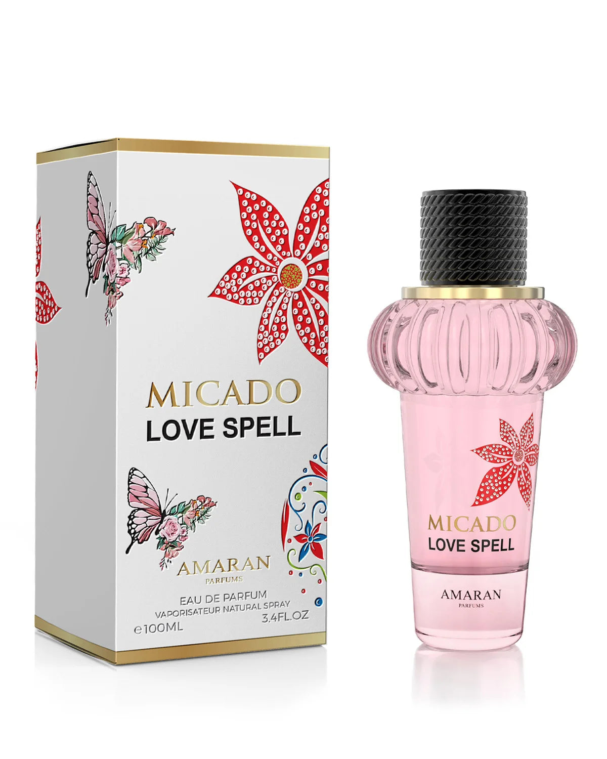 Amaran Micado Love Spell Eau de Parfum is a long lasting perfume for women. A pour femme EDP made in Dubai, UAE