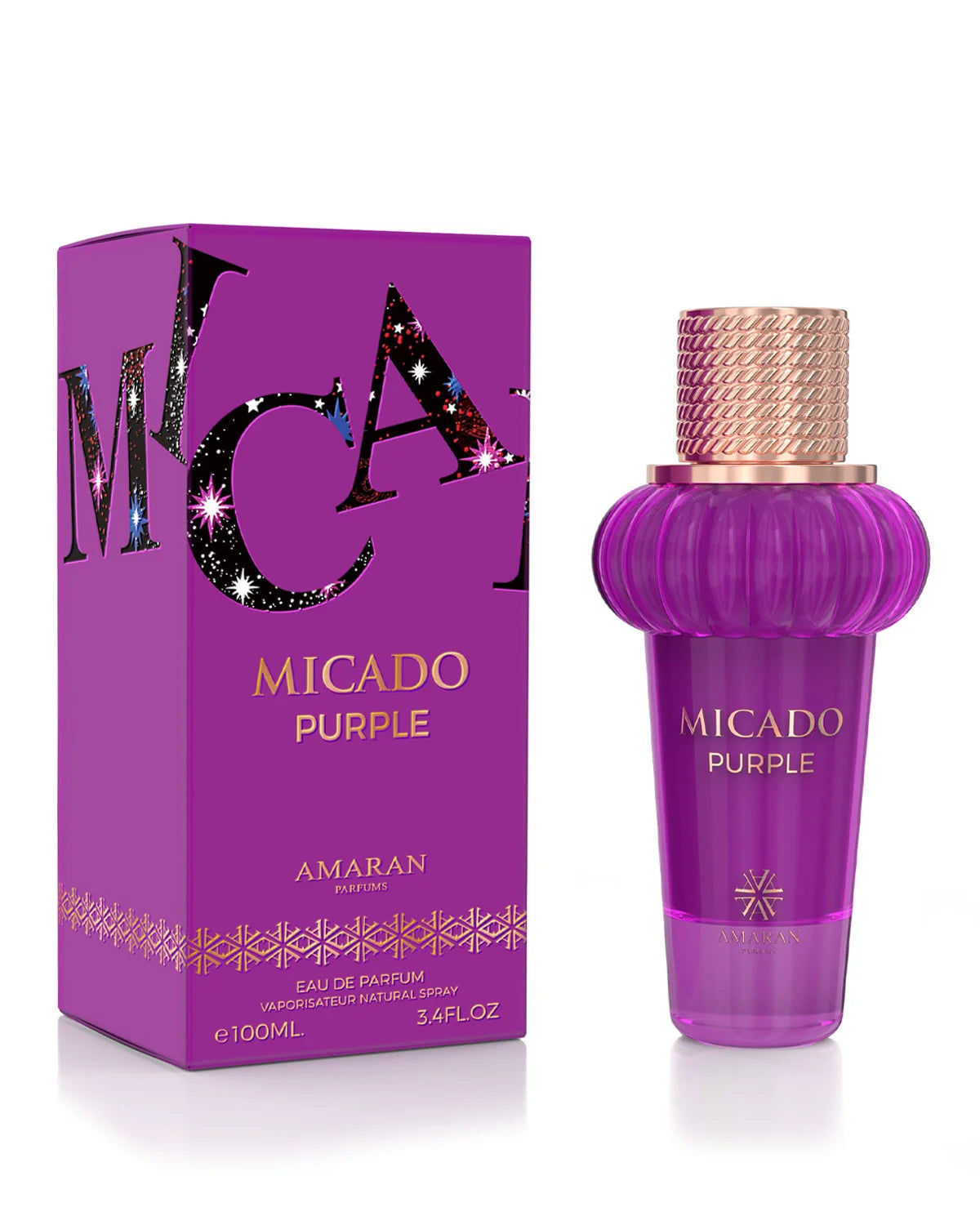 Amaran Micado Purple Eau de Parfum is a long lasting perfume for women. A pour femme EDP made in Dubai, UAE