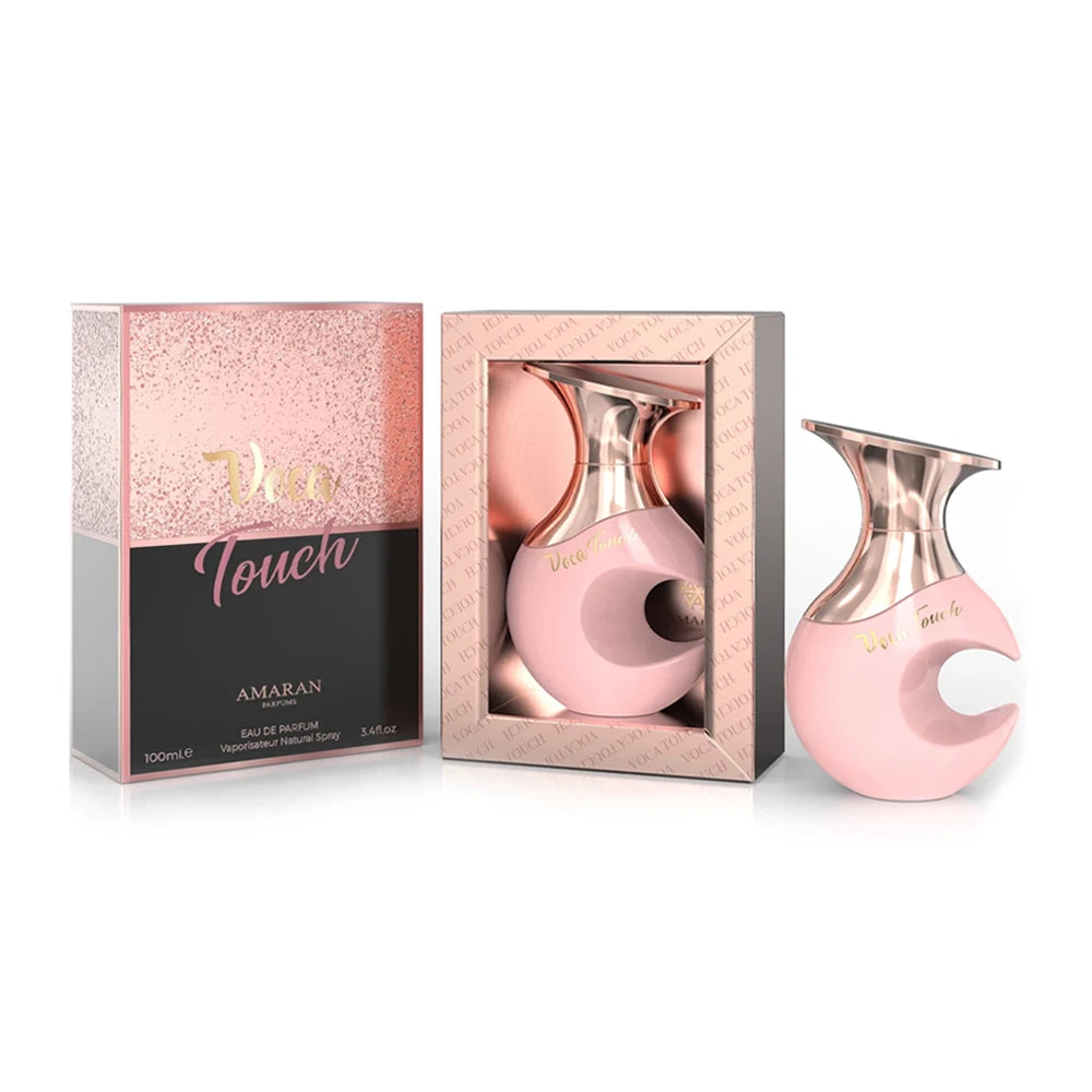 Amaran Voca Touch Eau de Parfum is a long lasting perfume for women. A pour femme EDP made in Dubai, UAE