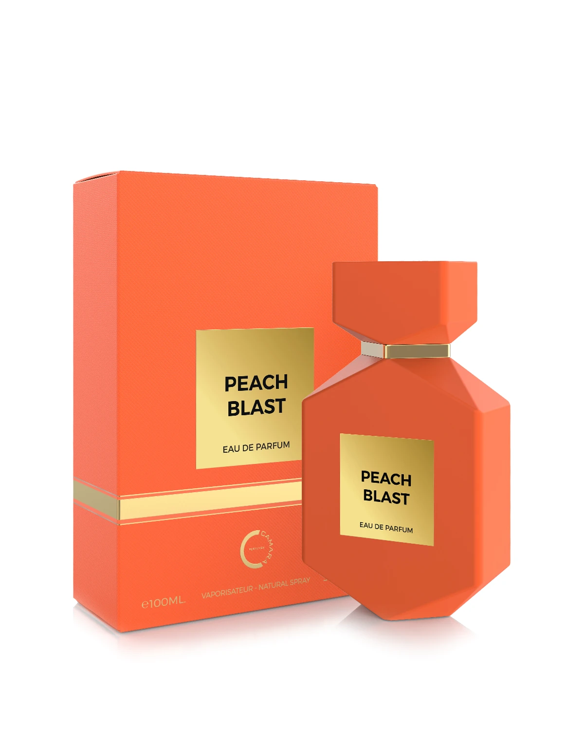 Camara Peach Blast Eau de Parfum for woman and men. A unisex perfume made in Dubai, UAE