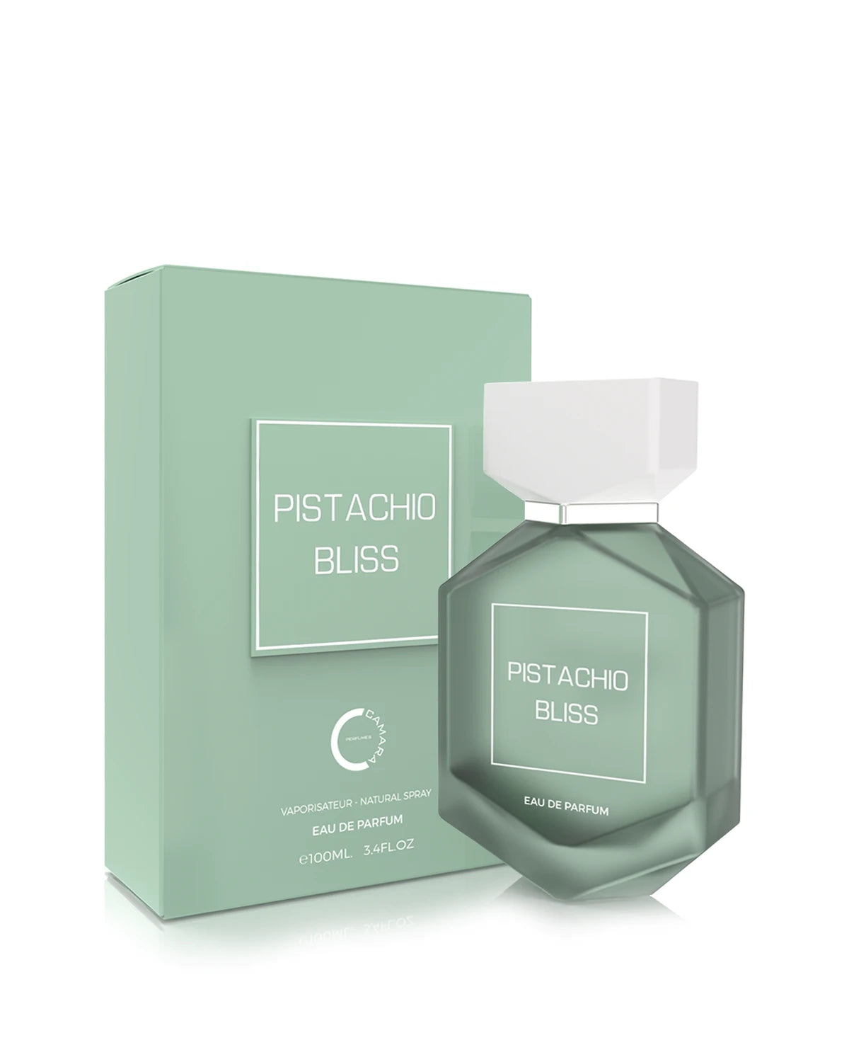 Camara Pistachio Bliss Eau de Parfum for woman and men. A unisex perfume made in Dubai, UAE