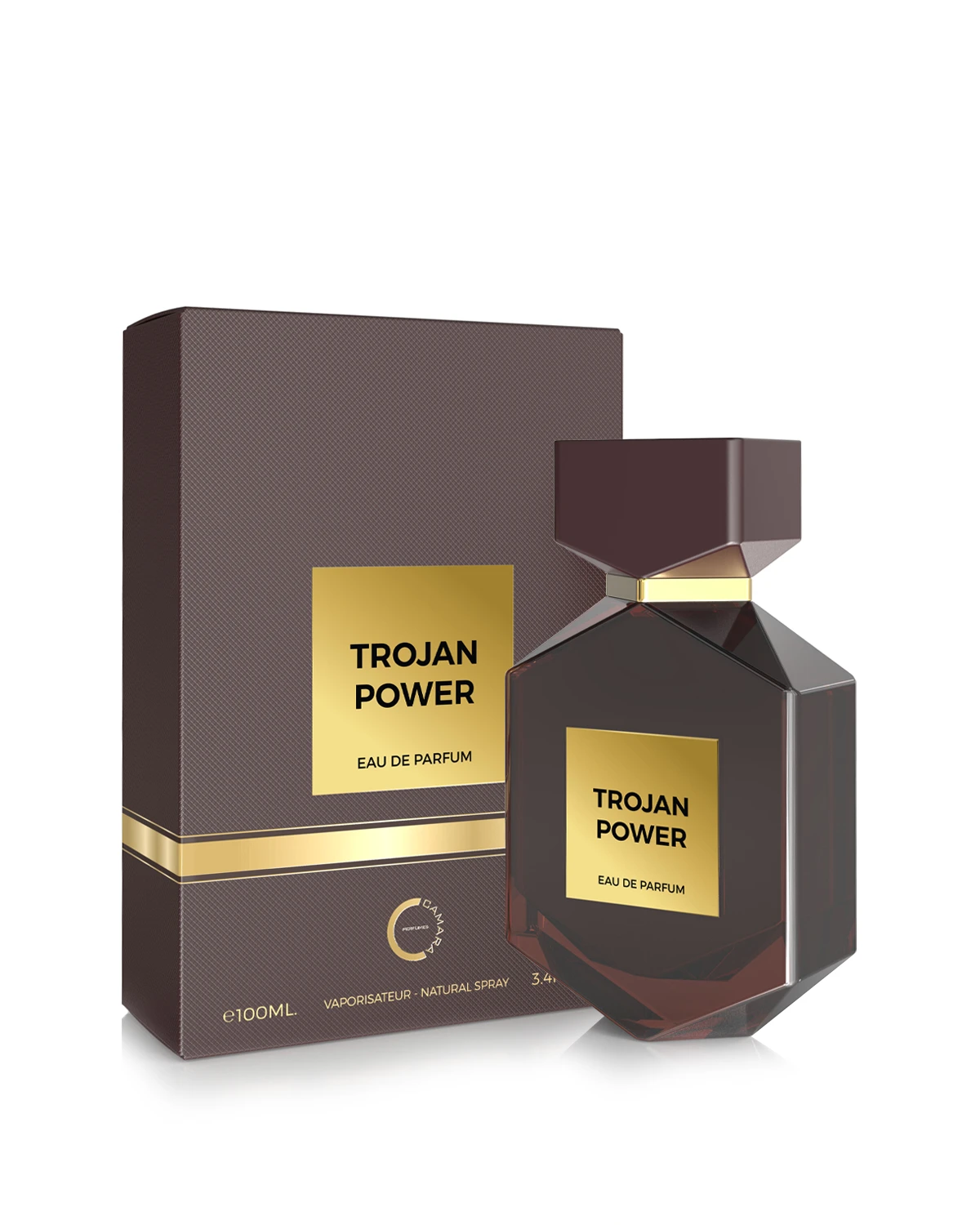 Camara Trojan Power Eau de Parfum for woman and men. A unisex perfume made in Dubai, UAE