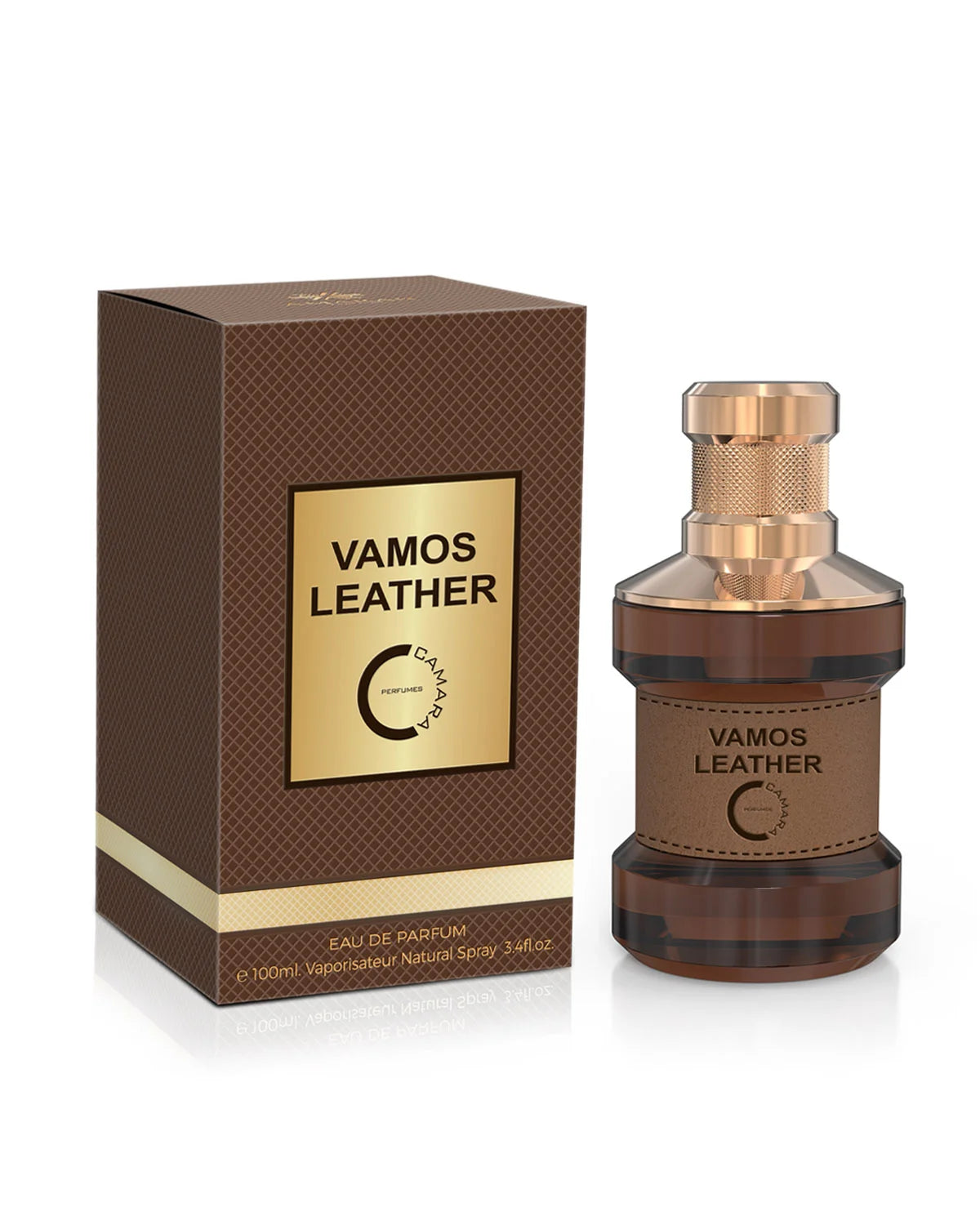 Camara Vamos Leather Eau de Parfum is a long lasting perfume for men. A pour homme EDP made in Dubai, UAE