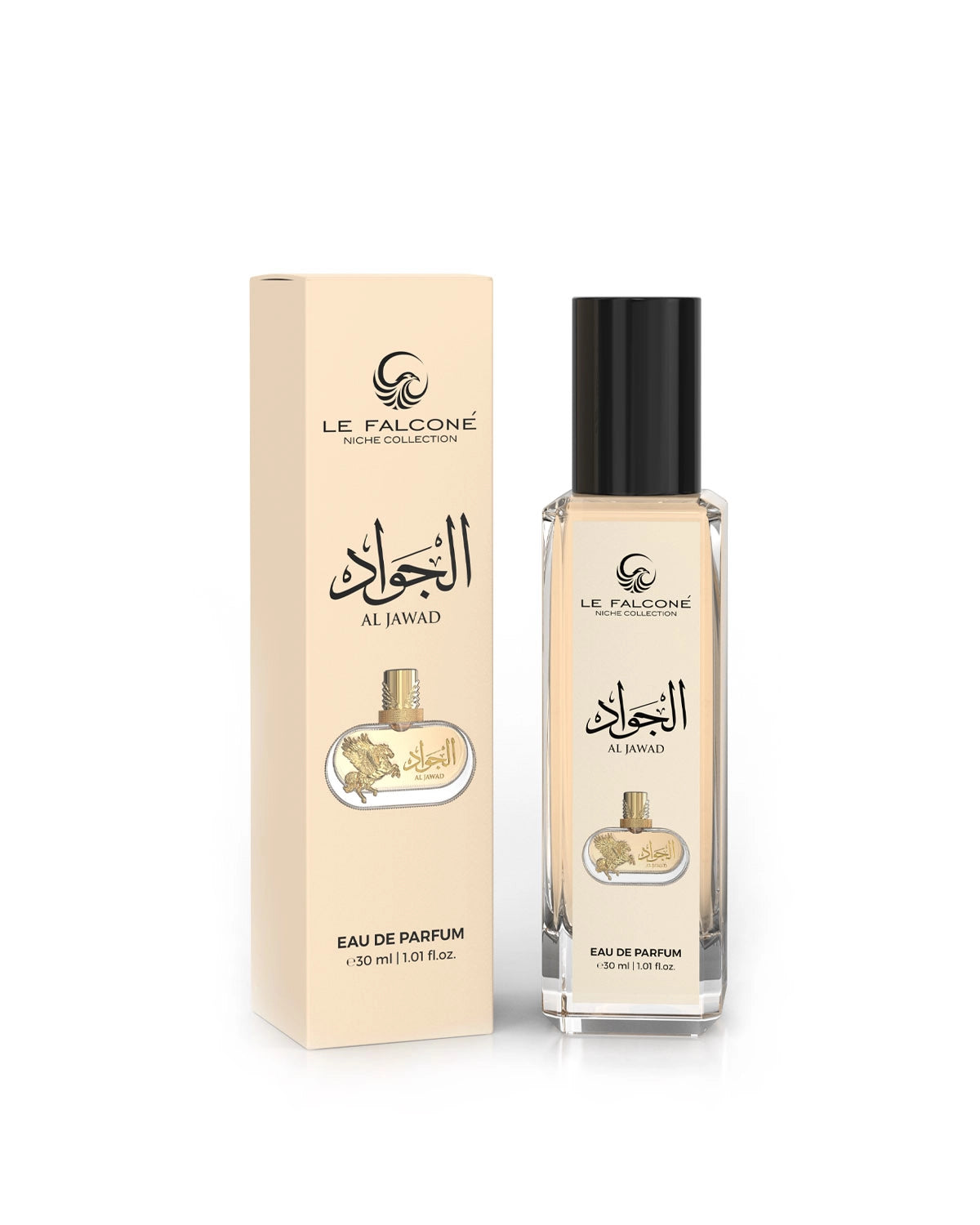 Le Falconé Niche Al Jawad Eau de Parfum for woman and men. A unisex perfume made in Dubai, UAE