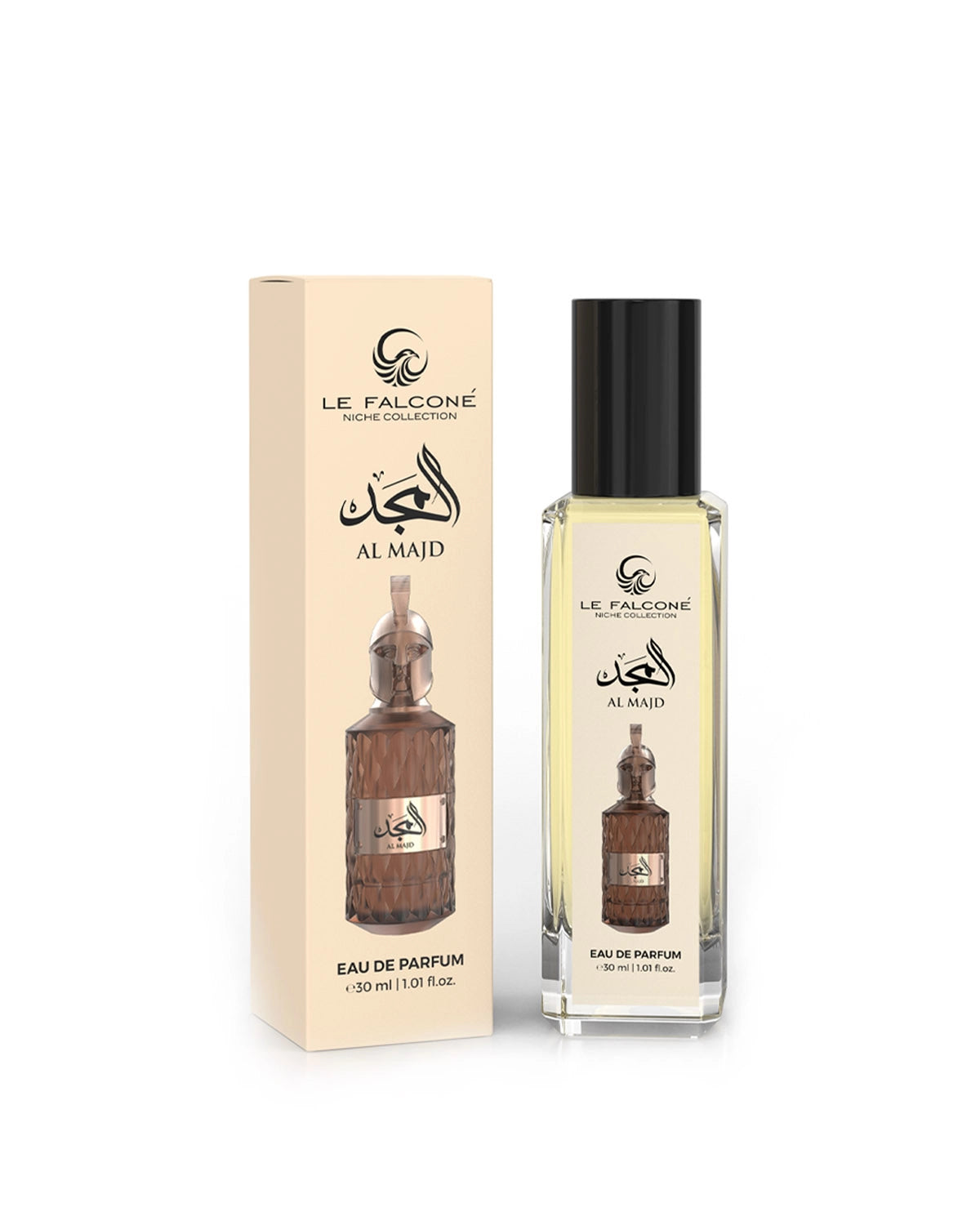 Le Falconé Niche Al Majd Extrait de Parfum for woman and men. A unisex perfume made in Dubai, UAE