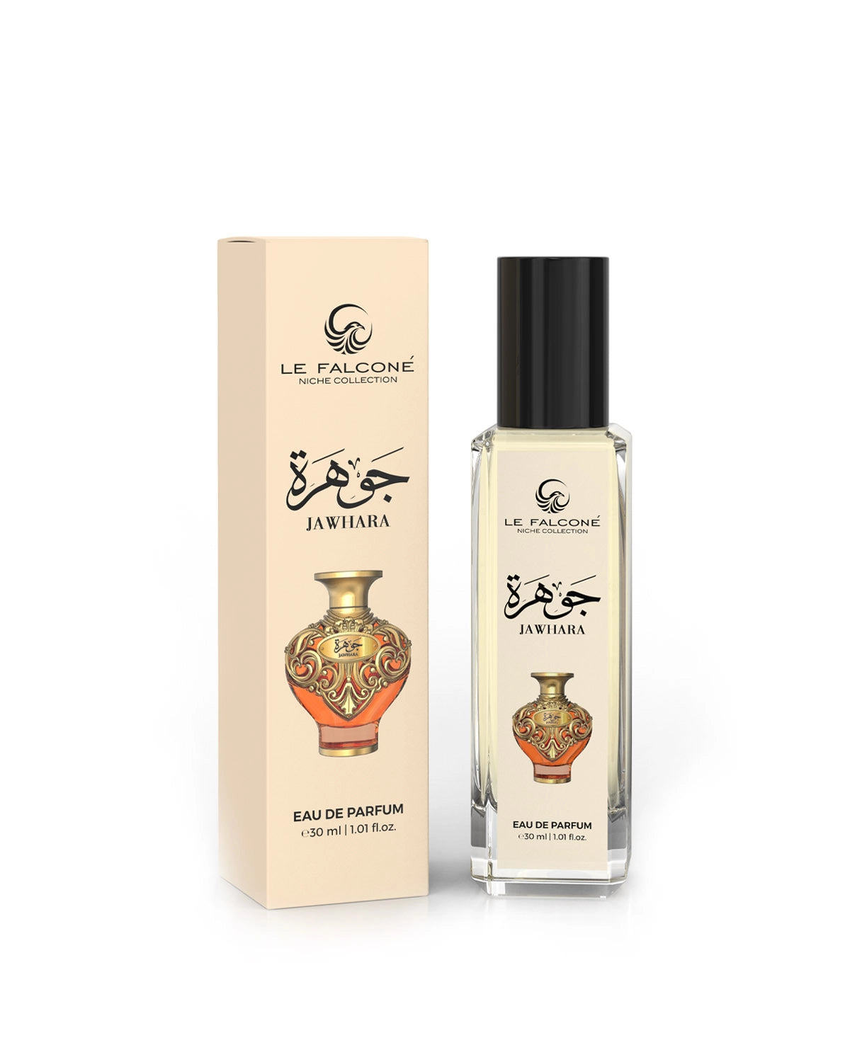 Le Falconé Niche Jawhara Extrait de Parfum for woman and men. A unisex perfume made in Dubai, UAE