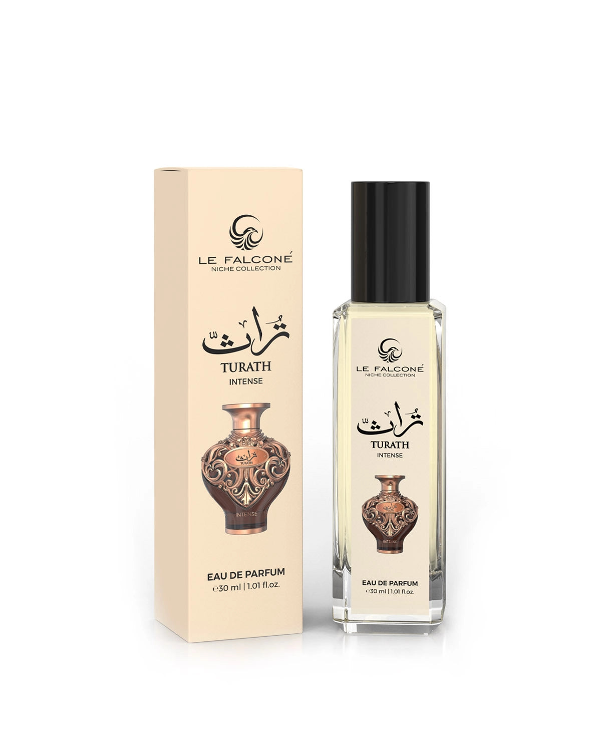 Le Falconé Niche Turath Intense Extrait de Parfum for woman and men. A unisex perfume made in Dubai, UAE