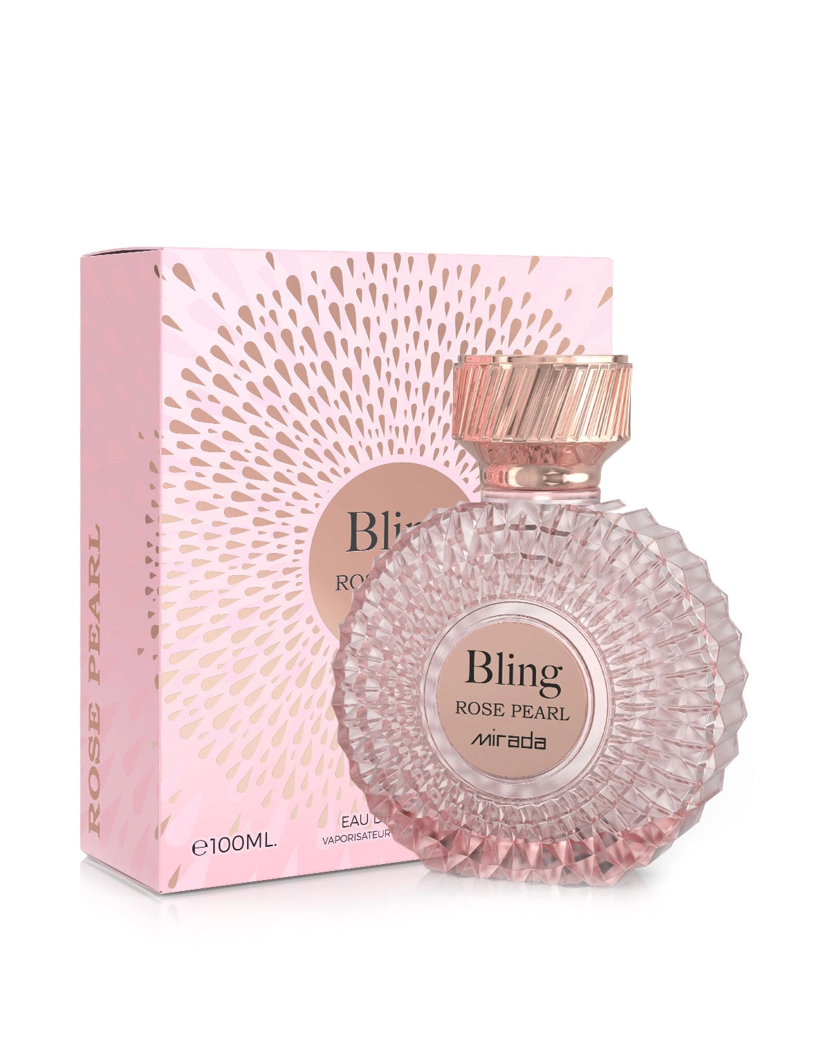 Mirada Bling Rose Pearl For Her Eau de Parfum is a long lasting perfume for women. A pour femme EDP made in Dubai, UAE