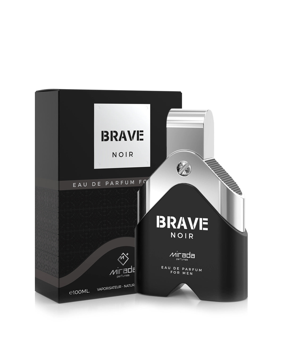 Mirada Brave Noir Eau de Parfum is a long lasting perfume for men. A pour homme EDP made in Dubai, UAE