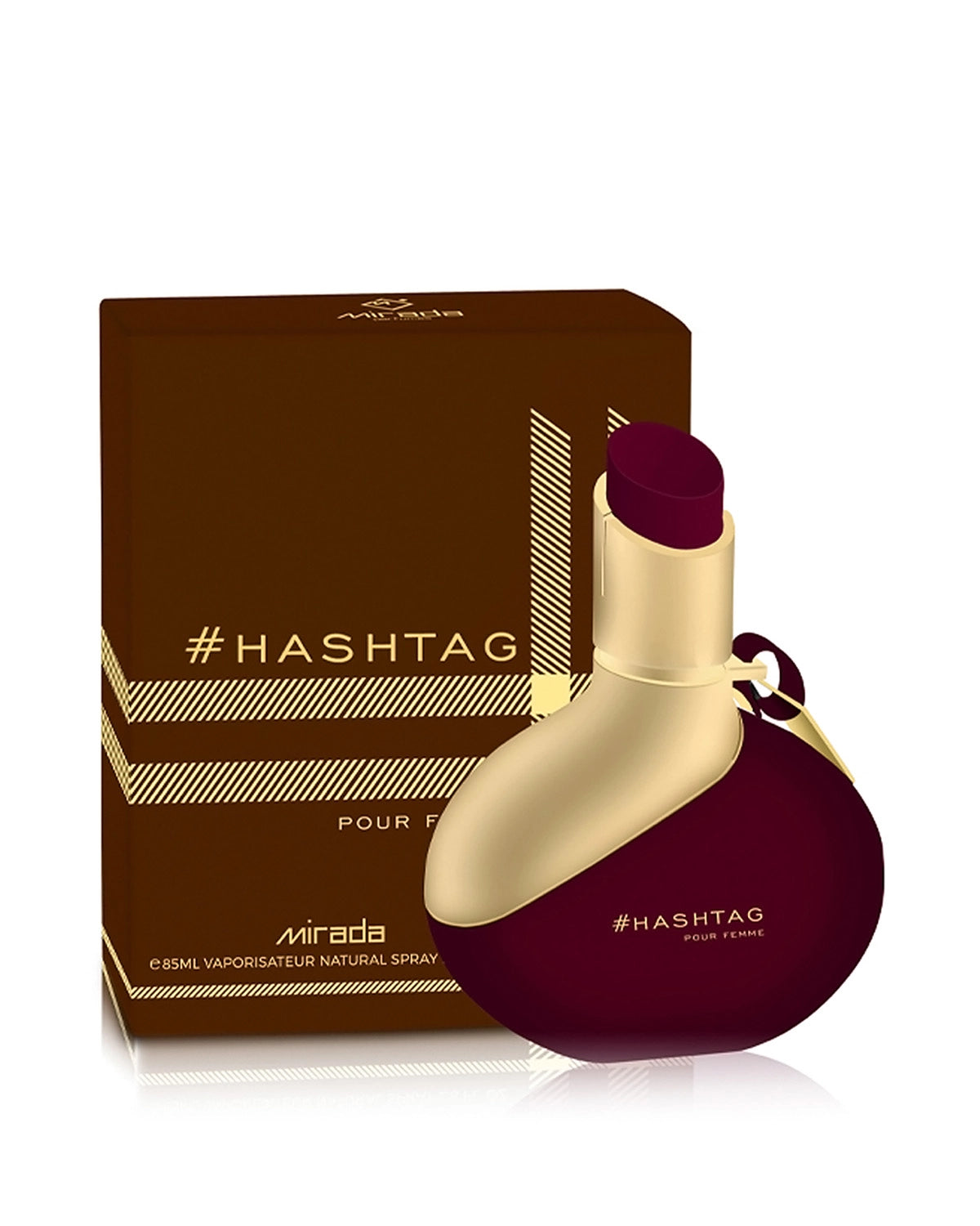 Mirada Hashtag Eau de Parfum is a long lasting perfume for women. A pour femme EDP made in Dubai, UAE