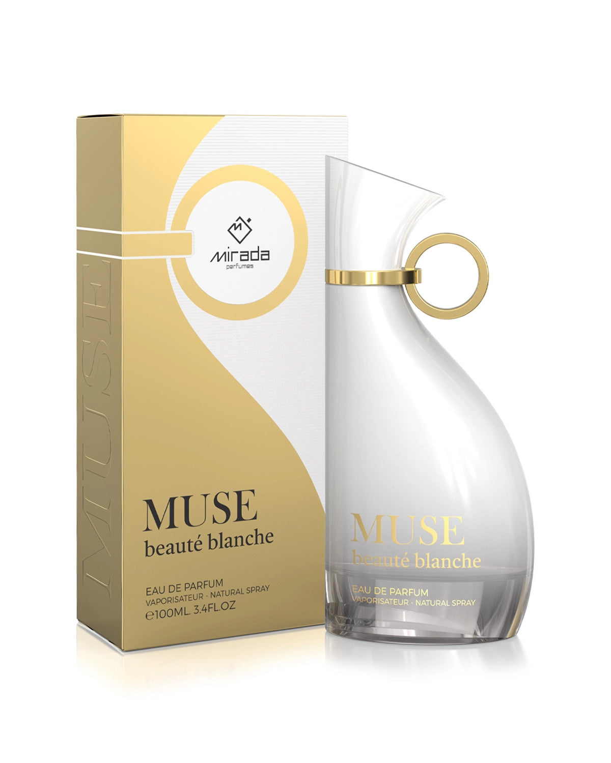 Mirada Muse Beaute Blanche For Her Eau de Parfum is a long lasting perfume for women. A pour femme EDP made in Dubai, UAE