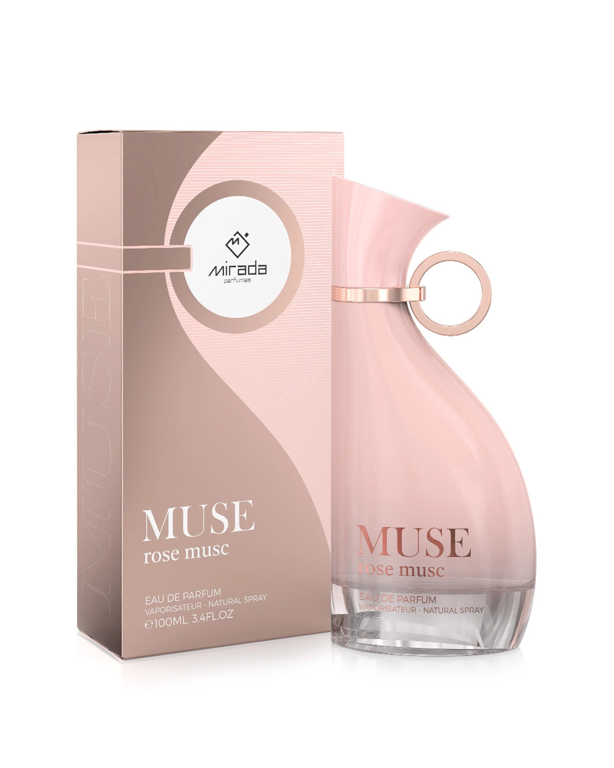 Mirada Muse Rose Musc For Her Eau de Parfum is a long lasting perfume for women. A pour femme EDP made in Dubai, UAE