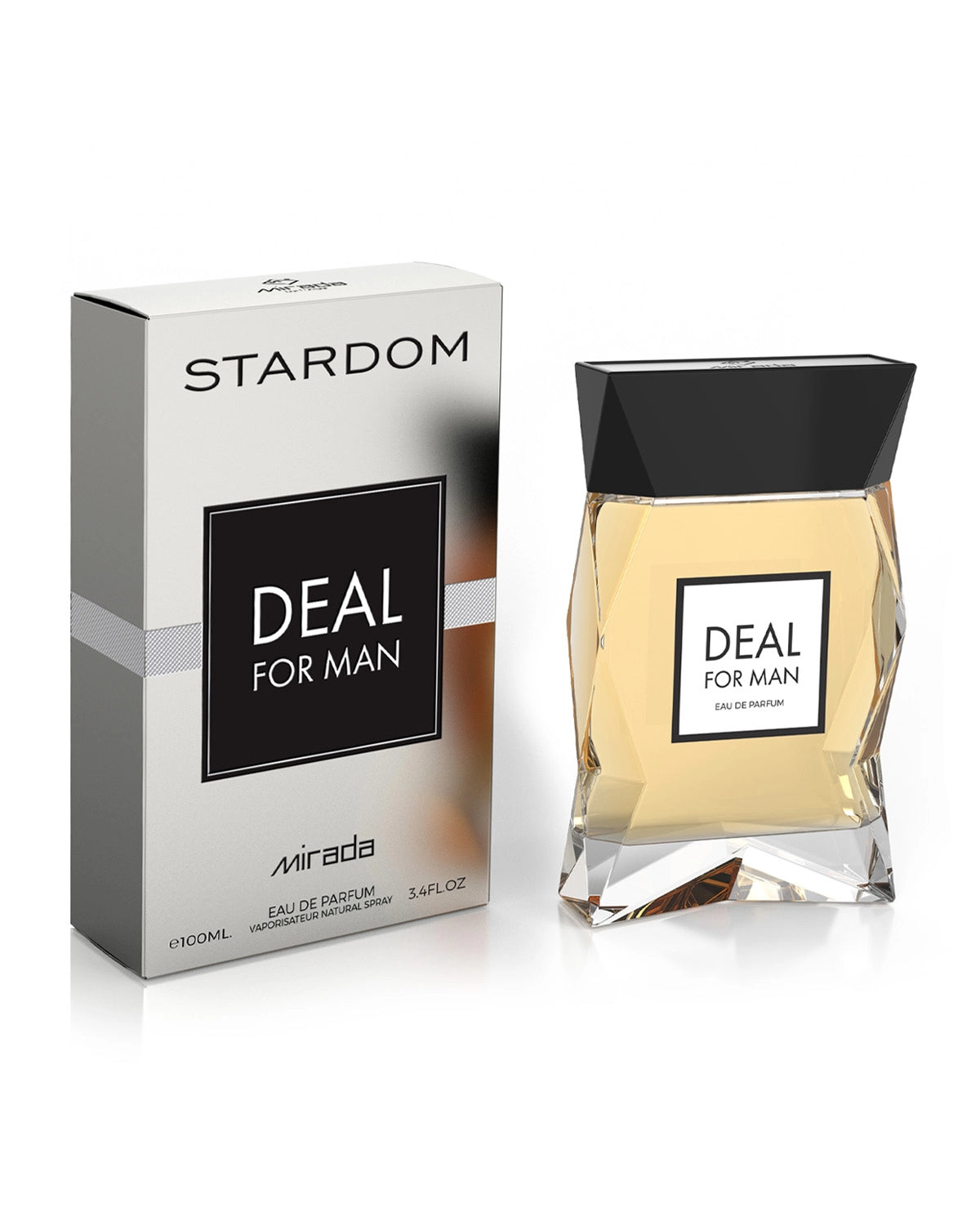 Mirada Stardom Deal For Man Eau de Parfum is a long lasting perfume for men. A pour homme EDP made in Dubai, UAE