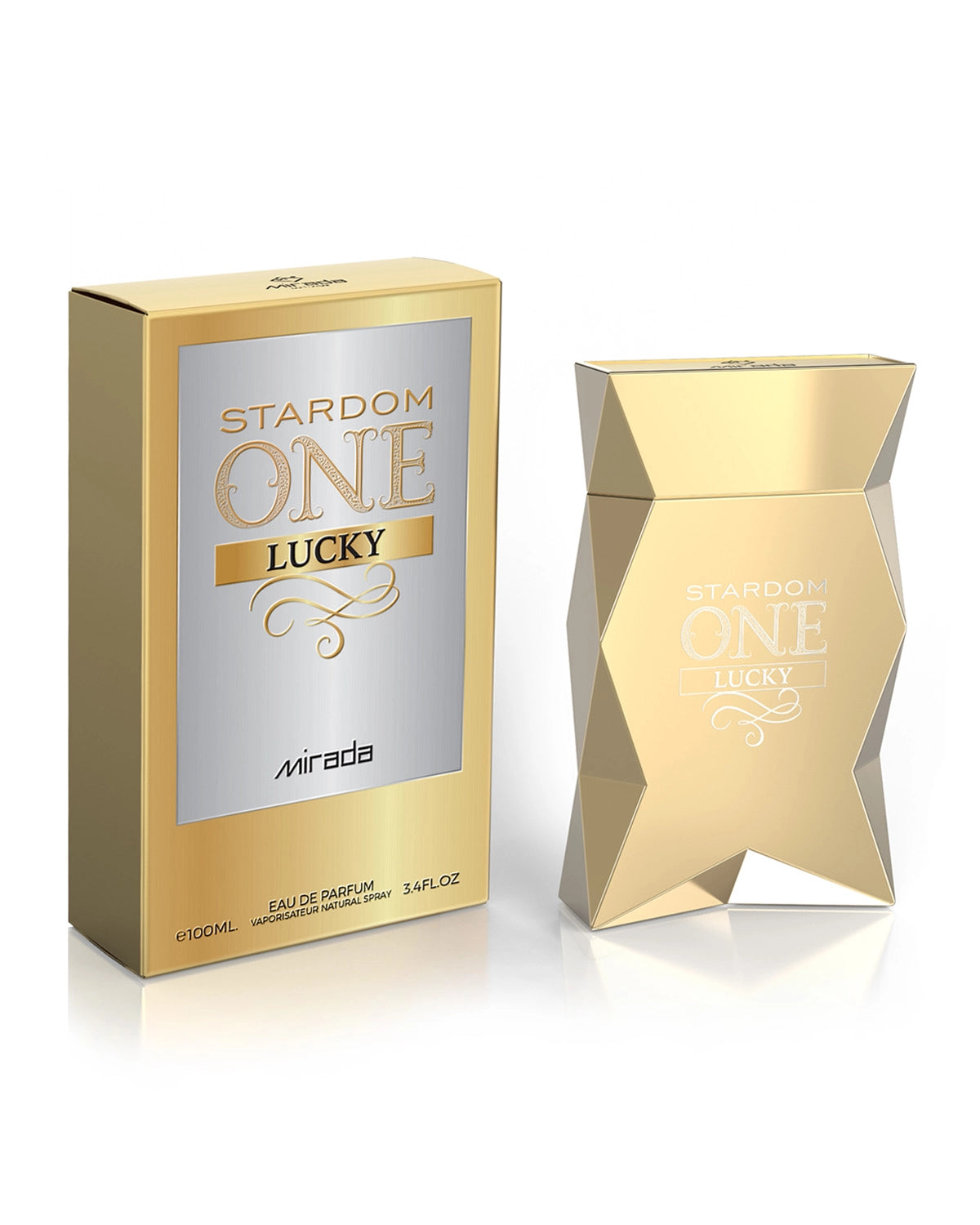 Mirada Stardom One Lucky Eau de Parfum is a long lasting perfume for men. A pour homme EDP made in Dubai, UAE