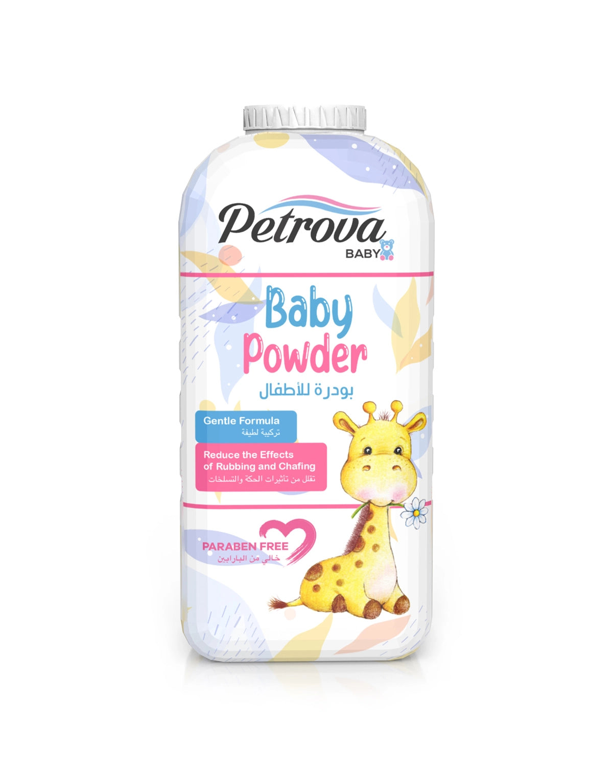 Petrova Baby Powder is enriched with natural extracts. Made with a gentle formula that reduces the effects of rubbing and chafing, leaving the skin feeling smooth and beautifully scented. Johnson baby powder. Made in Dubai, UAE.