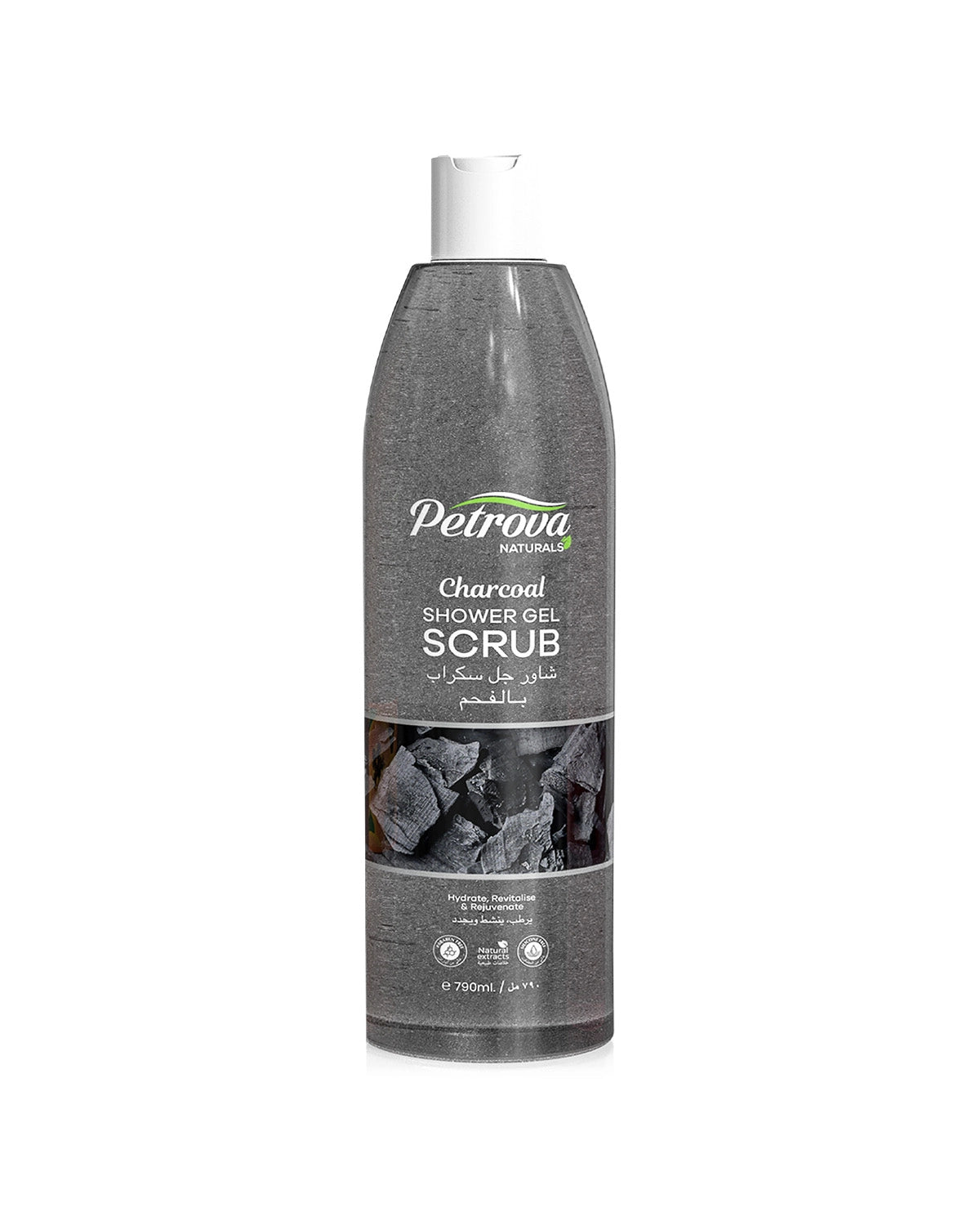 Charcoal Shower Gel Scrub 790ml