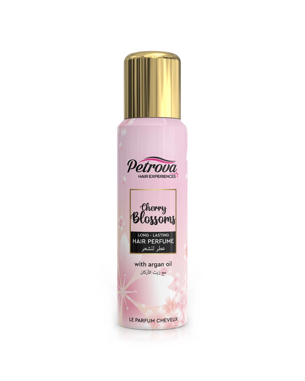 Petrova Cherry Blossoms Le Parfum Cheveux for women and men. A long-lasting exotic hair mist spray infused with argan oil and natural extracts. Made in Dubai, UAE. Hair mist UAE. Hair perfume for women. Best hair perfume. Hair perfume for men.