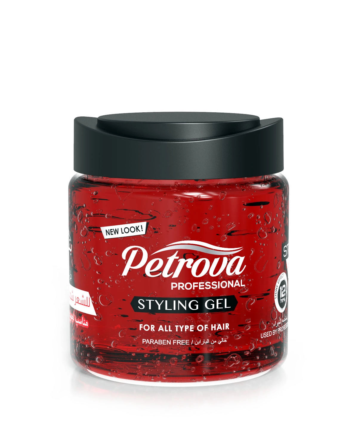 Petrova Extra Strong Hold Hair Styling Gel for men and woman. Infused with natural extracts and paraben free formula. Extra strong hold hair setting gel for fresh look. For people with thick hair. Long-lasting hair gel. Best hair gel for extra strong hold. Made in Dubai, UAE.