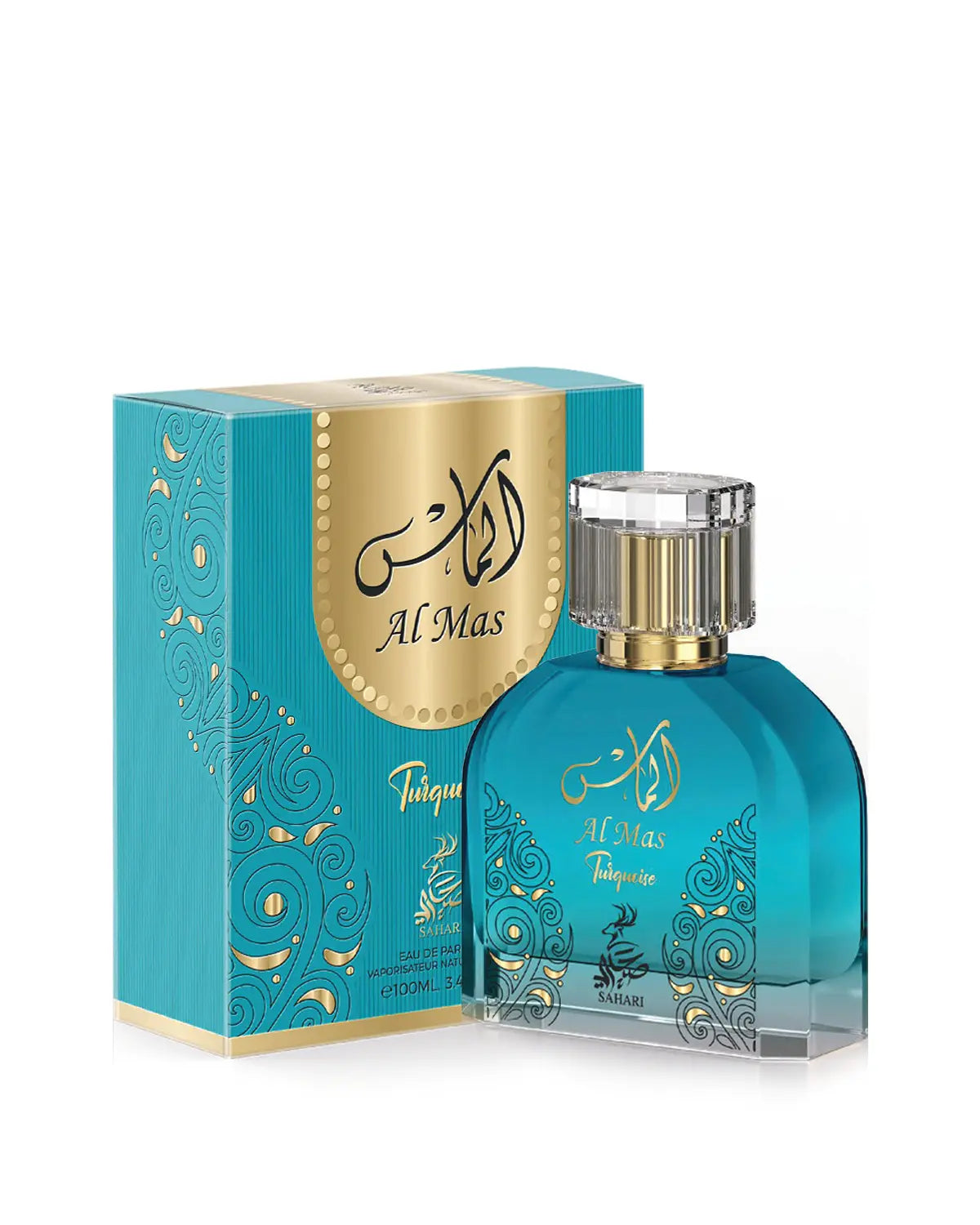 Sahari Al Mas Turquoise Eau de Parfum for woman and men. A unisex perfume made in Dubai, UAE