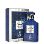 Sahari Hamsah Blue Eau de Parfum for woman and men. A unisex perfume made in Dubai, UAE