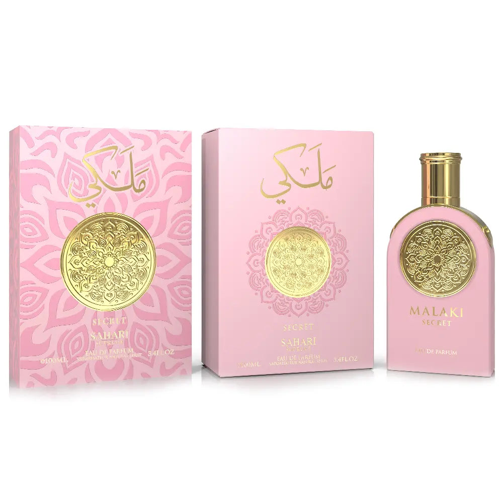 Sahari Malaki Secret Eau de Parfum for woman and men. A unisex perfume made in Dubai, UAE