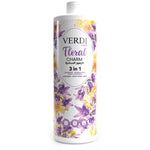 Verdi Floral Charm 3in1 Shampoo, Bubble Bath, Body Cleanser for women and men. Infused with natural extracts and soothing formula. For face, body, and hair. Made in Dubai, UAE.