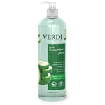 Verdi Fresh Cucumber Body Wash for women and men. Infused with vitamin B5, vitamin E, and skin moisturizers. Enriched with natural extracts of nutritious cucumber. Removes dirt, oil, and impurities from the skin without stripping away its natural moisture. For people with dry and sensitive skin. Made in Dubai, UAE.