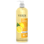 Verdi Fresh Lemon Hand Wash for women and men. Infused with vitamin B5, vitamin E, and skin moisturizers. Enriched with natural extracts of lemon. Designed to clean your hands with natural properties. For people with dry and sensitive skin. Made in Dubai, UAE.