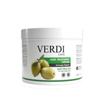 Verdi Hair Treatment Cream with Olive oil for women and men. Infused with natural extracts. Repair damaged hair and supply daily nourishment to hair and scalp. For people with fragile and damaged hair. For dry and frizzy hair. Best hair treatment cream. Made in Dubai, UAE.