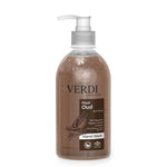 Verdi Royal Oud Hand Wash for women and men. Infused with vitamin B5, vitamin E, and skin moisturizers. Enriched with natural extracts of fragrant oud. Kills viruses and bacteria. For people with dry and sensitive skin. Made in Dubai, UAE.