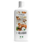 Verdi Shea Butter Smoothing Shampoo for women and men. Infused with the benefits of moisturizing shea butter and natural extracts. Leaves you with a smooth hair. For oily hair. For curly hair. Made in Dubai, UAE.