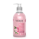 Verdi Wild Rose Body Wash for women and men. Infused with vitamin B5, vitamin E, and skin moisturizers. Enriched with natural extracts of rose perfume. Kills viruses and bacteria. For people with dry and sensitive skin. Made in Dubai, UAE.